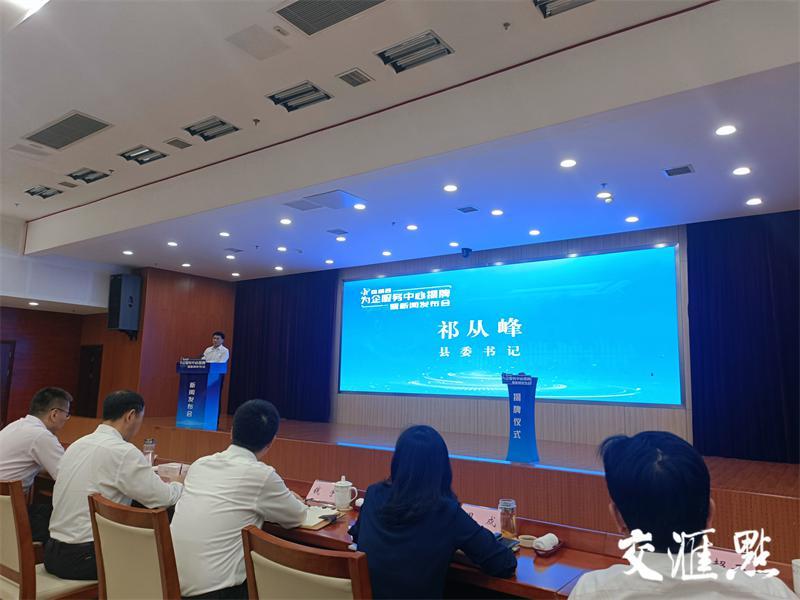 建湖 建湖县为企服务中心揭牌成立“建效快”平台同步上线运营