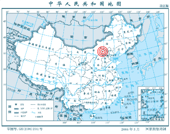 山西临汾市洪洞县发生3.1级地震震源深度10千米