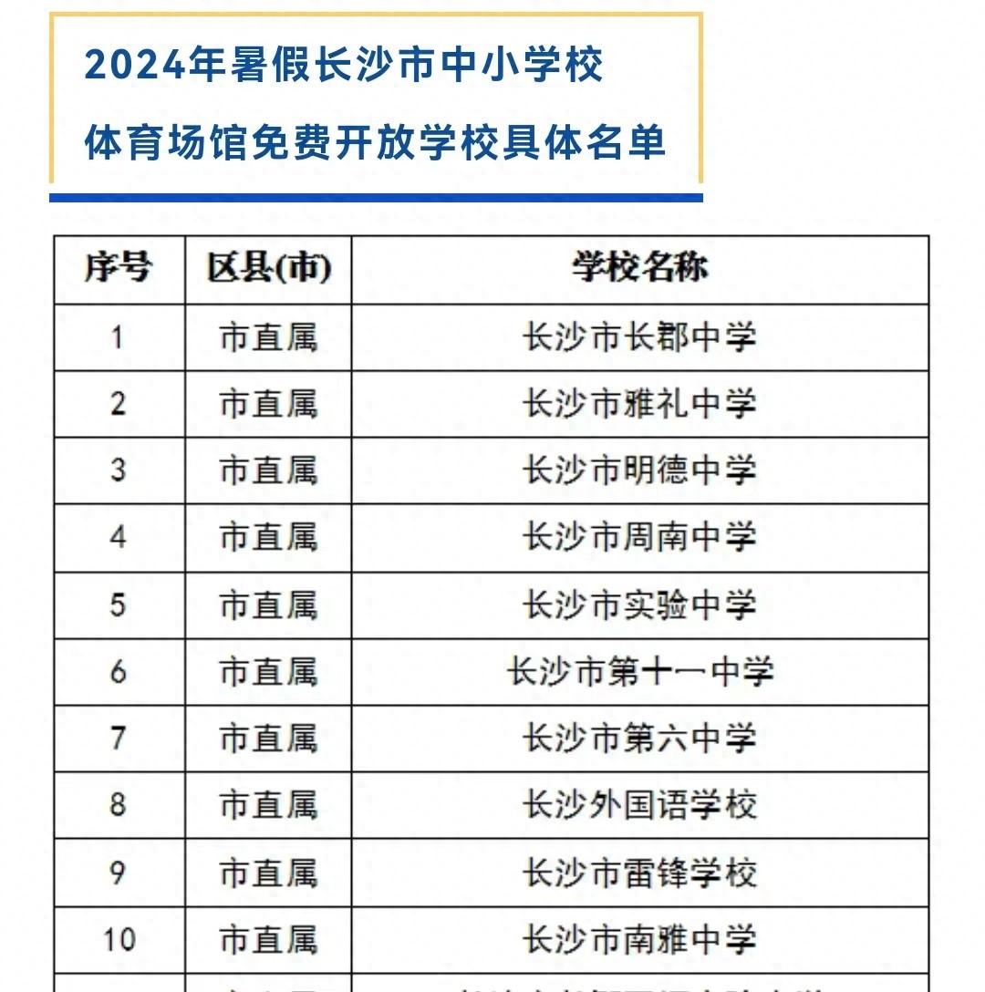 _长沙体育机构_长沙学校体育馆开放时间