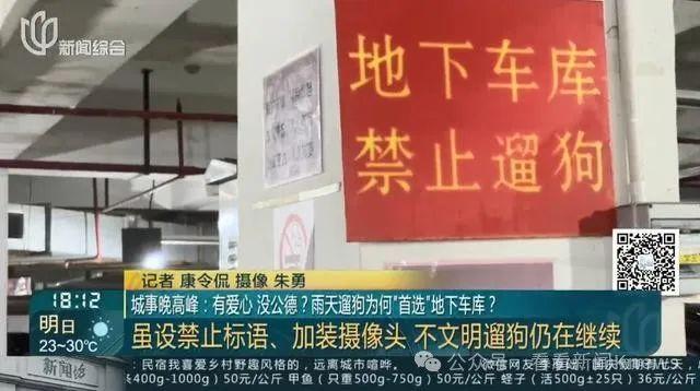 在禁止标语和监控下公然作案 地下车库成狗厕所了？上海一小区居民直呼太恶心！_在禁止标语和监控下公然作案 地下车库成狗厕所了？上海一小区居民直呼太恶心！_