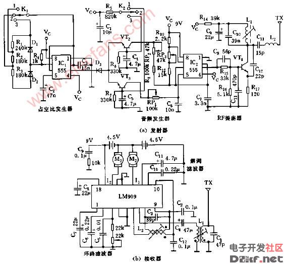 sc2262遥控器电路图图片