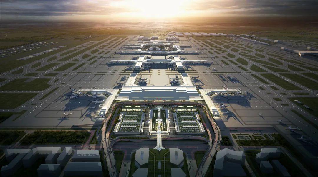 西安咸阳国际机场三期扩建工程东航站楼项目效果图