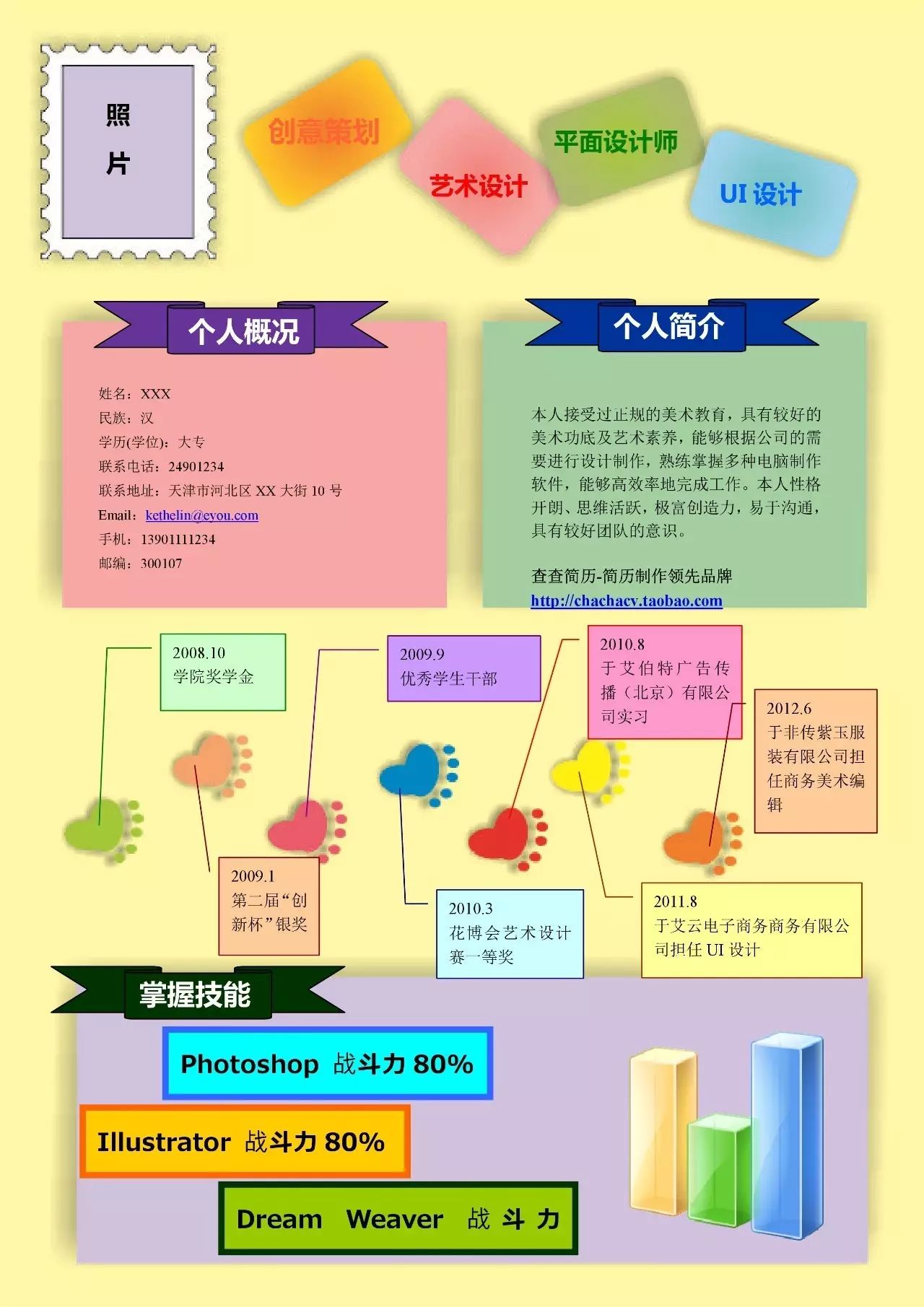 新颖简历模板图片_新颖的简历模板_新颖简历模板