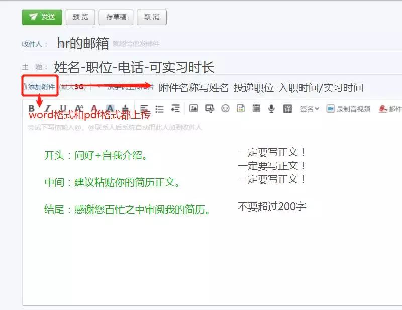 简历中发表文章的格式_发简历的正文怎么写_给hr发简历正文模板