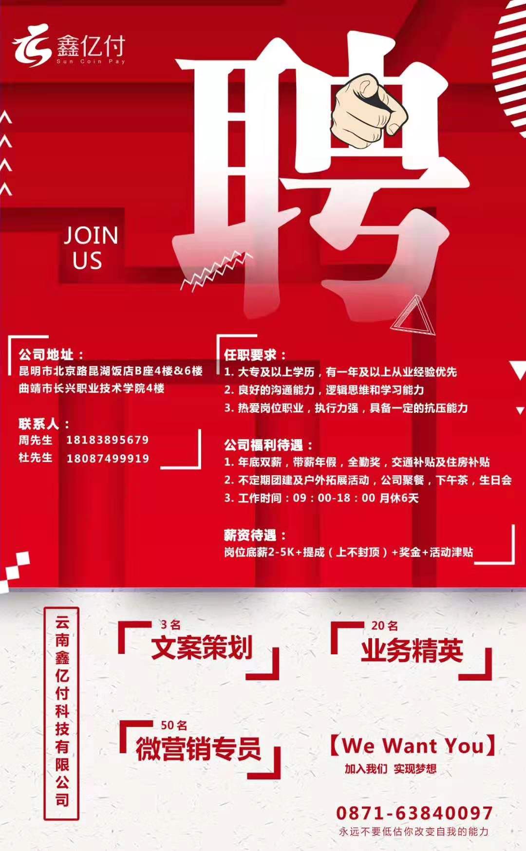 【腾冲招聘】昆明肯德基有限公司