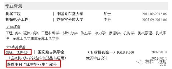 简历模板机械工程师_简历模板机械专业_机械简历模板