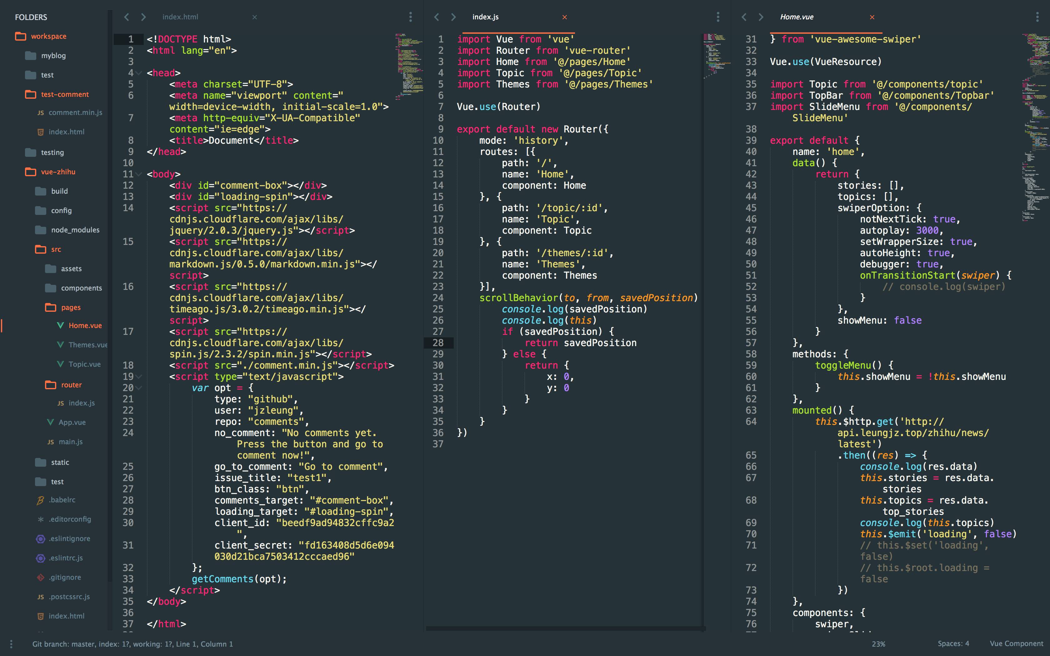 左侧栏目_左侧栏框界面_sublime text 3左侧栏