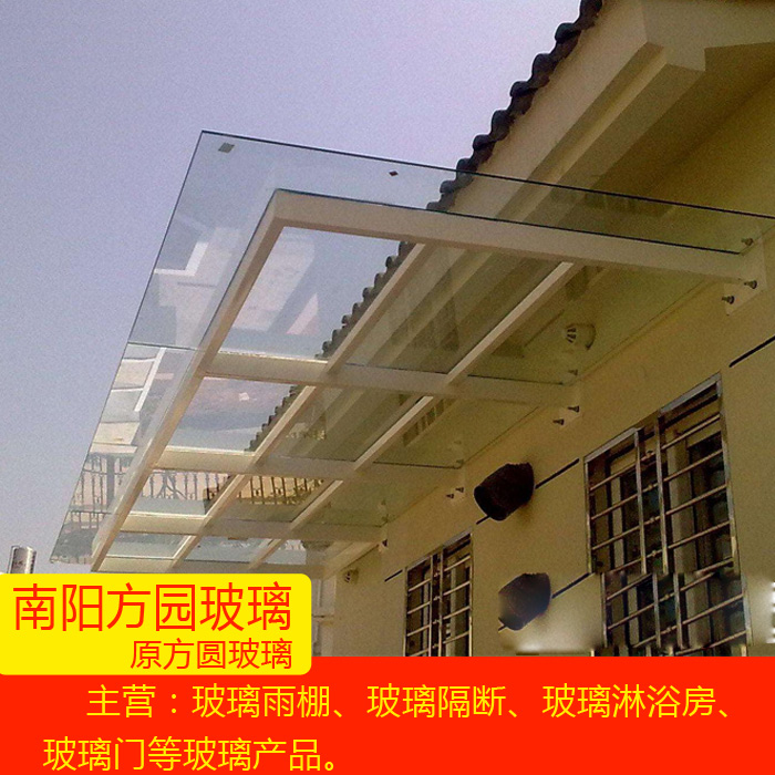 玻璃钢施工雨棚结构图解_玻璃钢施工雨棚结构图_钢结构玻璃雨棚施工