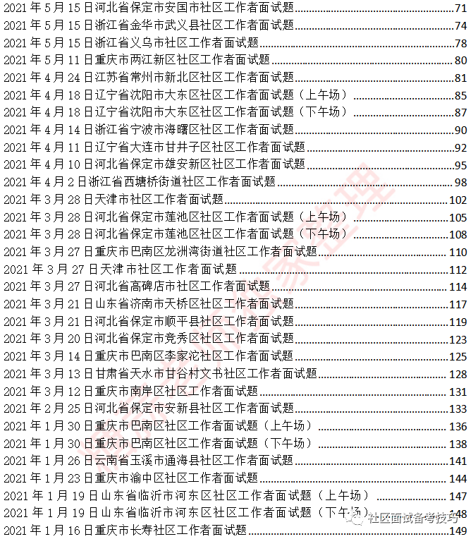 社区考试面试技巧_社区面试答题套路_社区面试100题