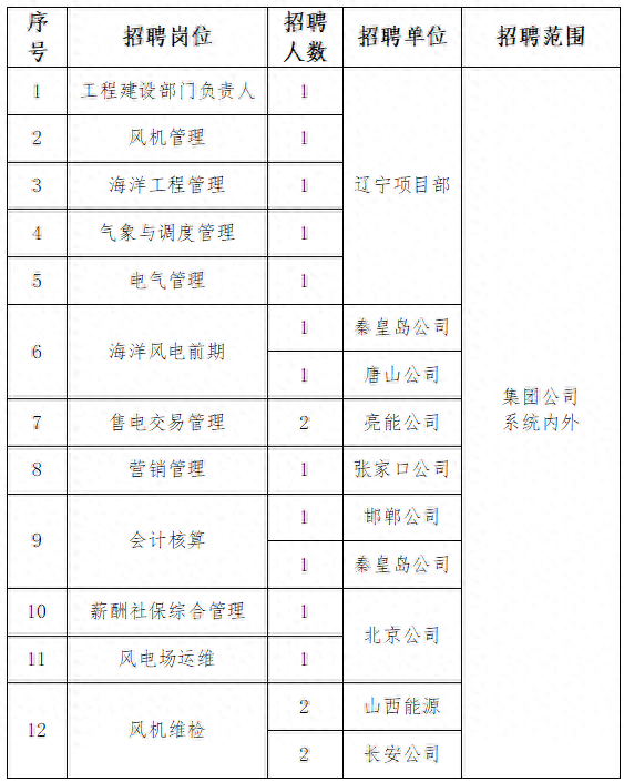 【社招】国家电投河北公司（雄安公司）招聘公告