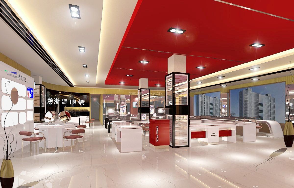 装修效果图眼镜店_效果眼镜装修店有卖吗_眼镜店装修效果