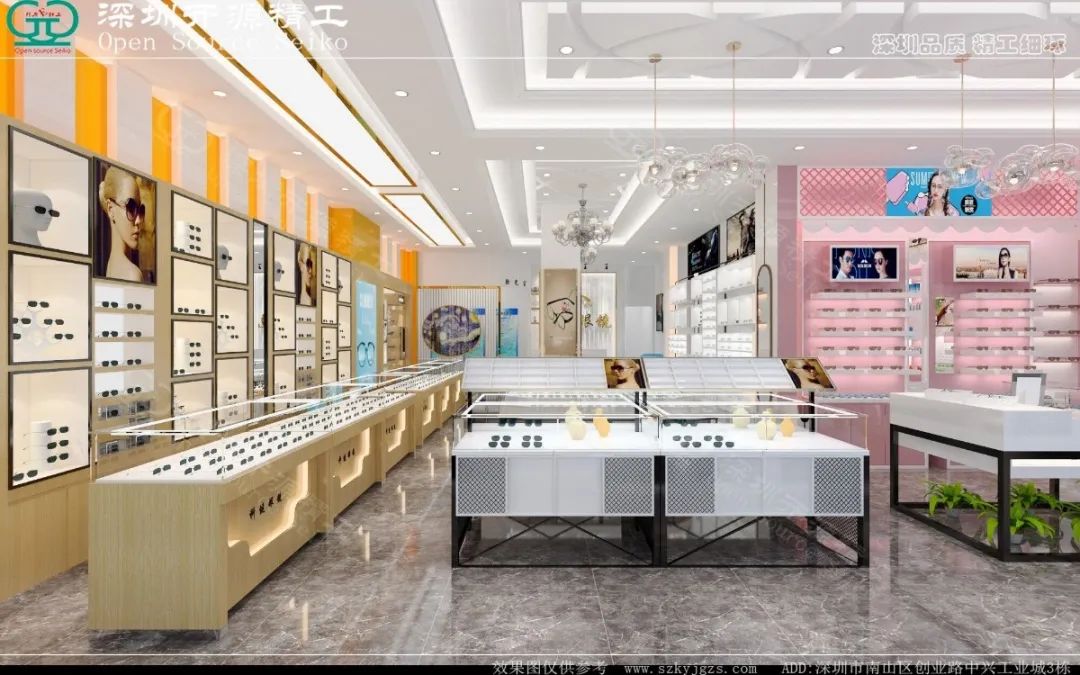 装修效果图眼镜店_眼镜店装修效果_效果眼镜装修店有卖吗
