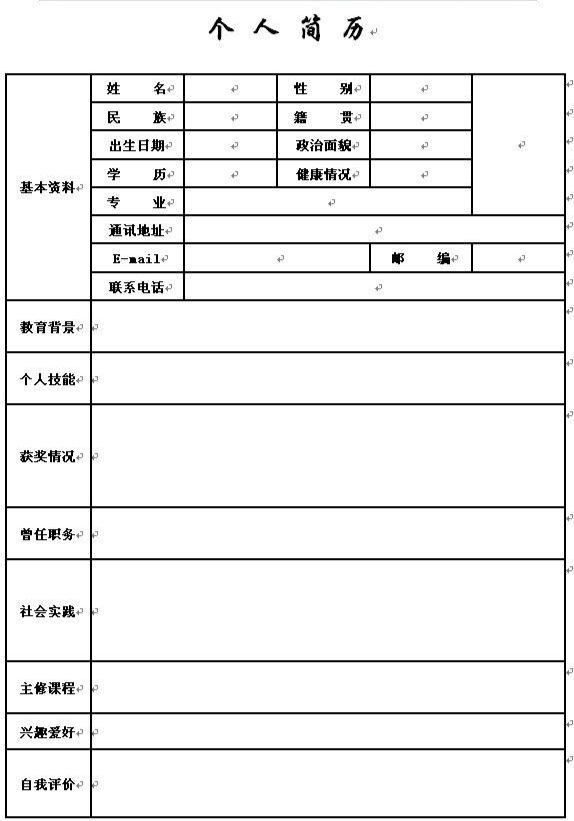 简历模板换工作了怎么办_换工作简历模板_换工作简历