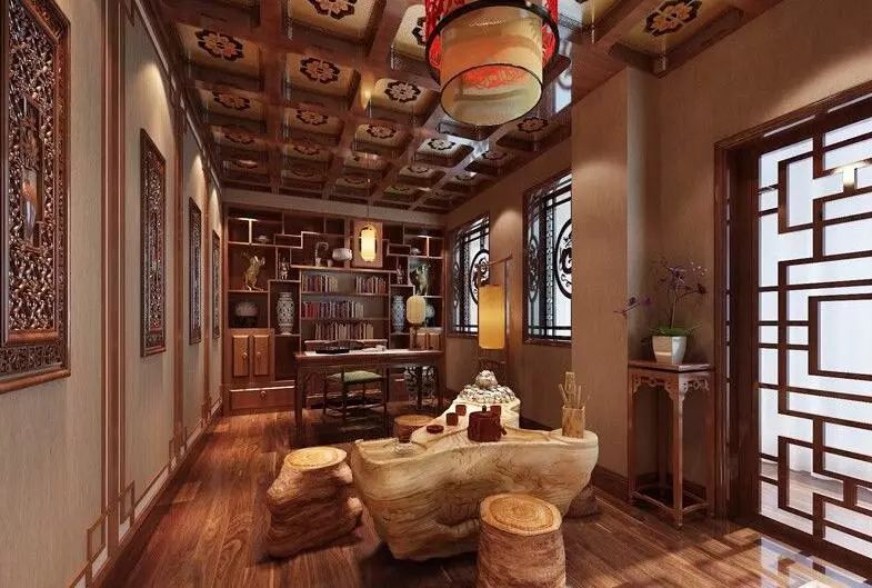 中式效果图_中式装修效果图集_中式效果图手绘