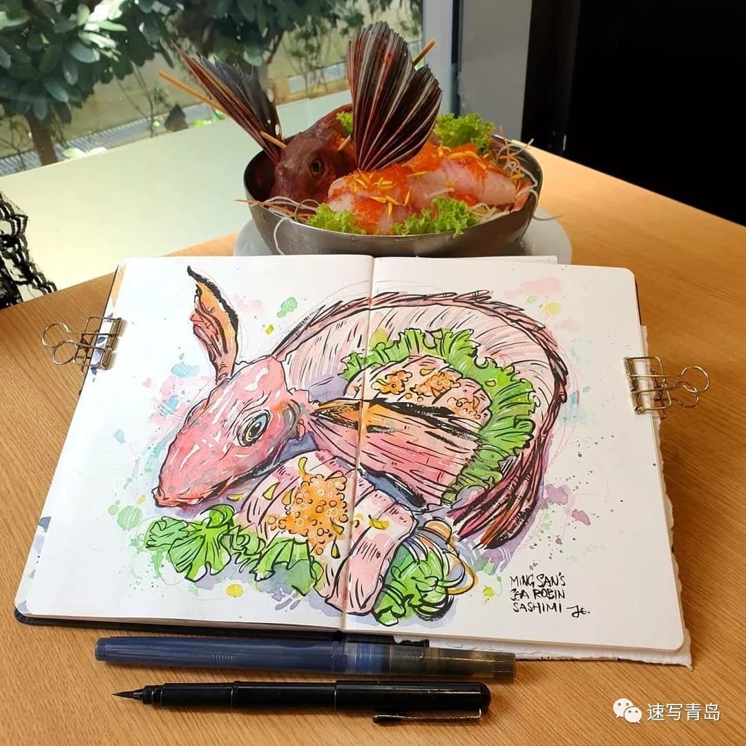 创意速写头像_创意速写图片_creative sketch创意速写