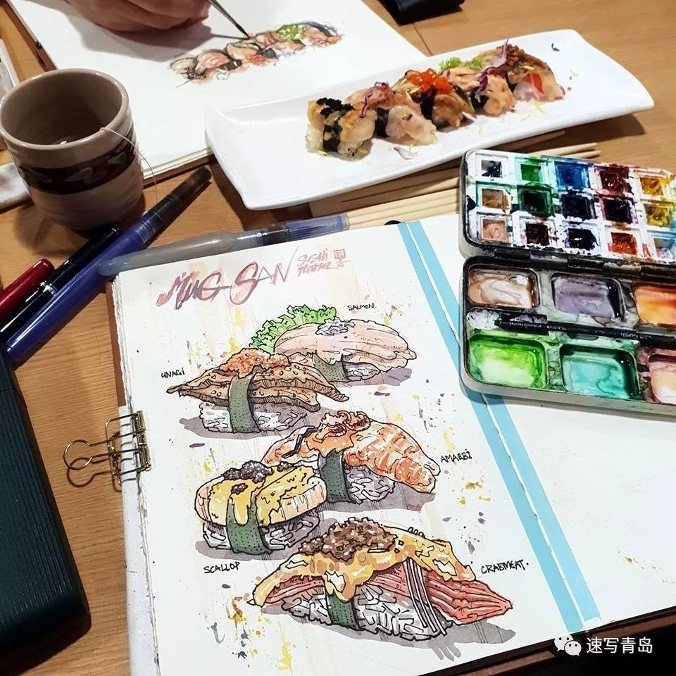 创意速写头像_创意速写图片_creative sketch创意速写
