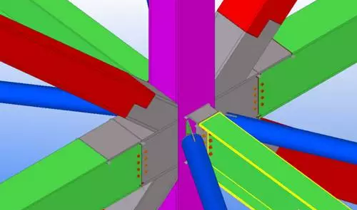 地下室钢结构二层楼效果图_地下室钢结构工程施工图_地下室钢结构