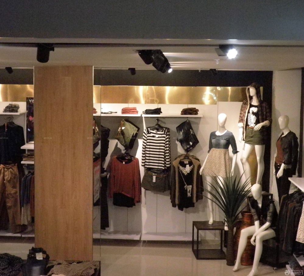 效果图服装店手绘_装修效果图服装店_小服装店装修效果图原单