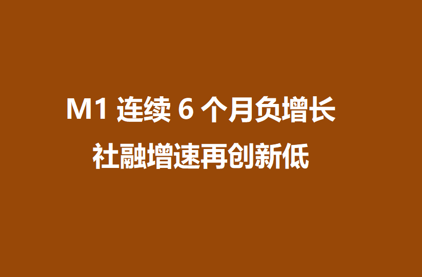 11 月金融数据公布：M1 连续 7 月负增长，M2 增长 7.5%，存款持续增长增速放缓