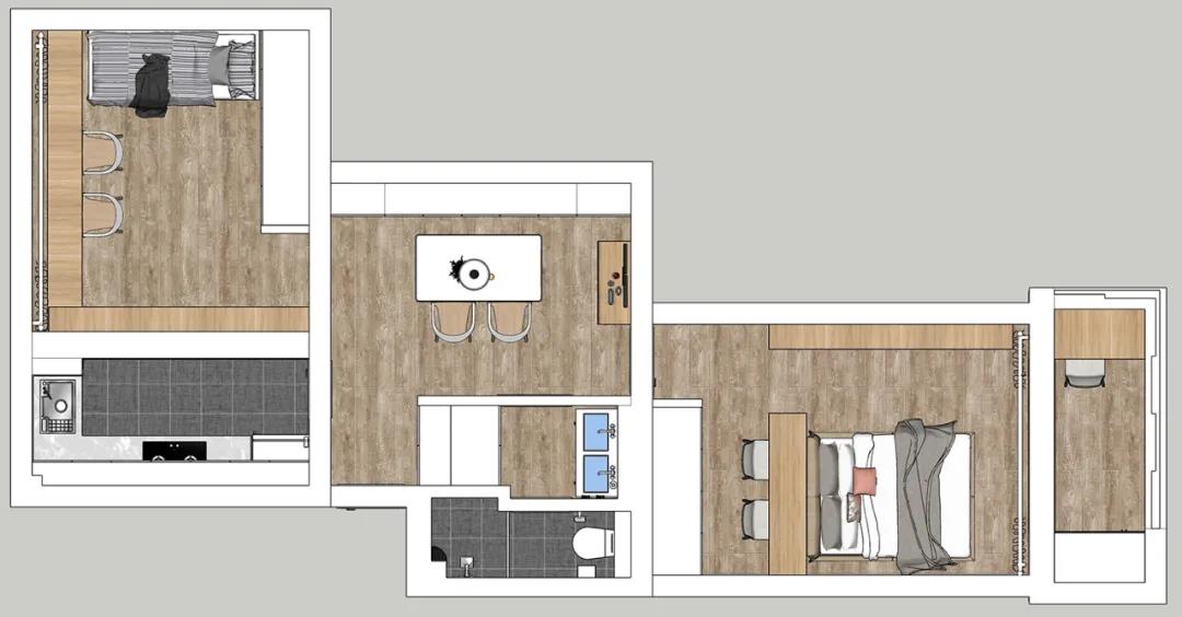 手枪型户型装修效果_手枪型户型装修效果_手枪型户型装修效果