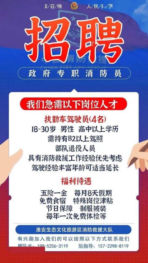 滁州来安招聘 | 12月20日止 | 来安县消防救援大队关于公开招聘政府专职消防队员的公告