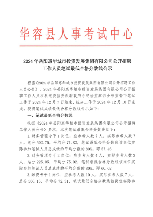 岳阳招聘 | 12月27日止 | 2024年湖南岳阳港鑫建设投资开发有限公司招聘工作人员公告