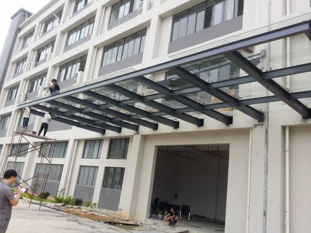 江门钢结构雨棚_雨棚钢结构施工方案(修改版)_雨棚钢结构图