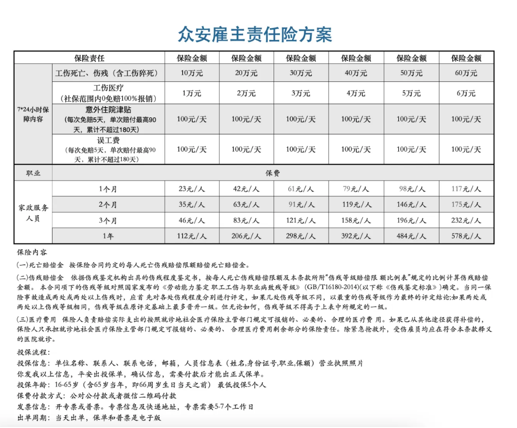 保险家政服务有哪些_哪家保险公司有家政服务保险_家政服务保险