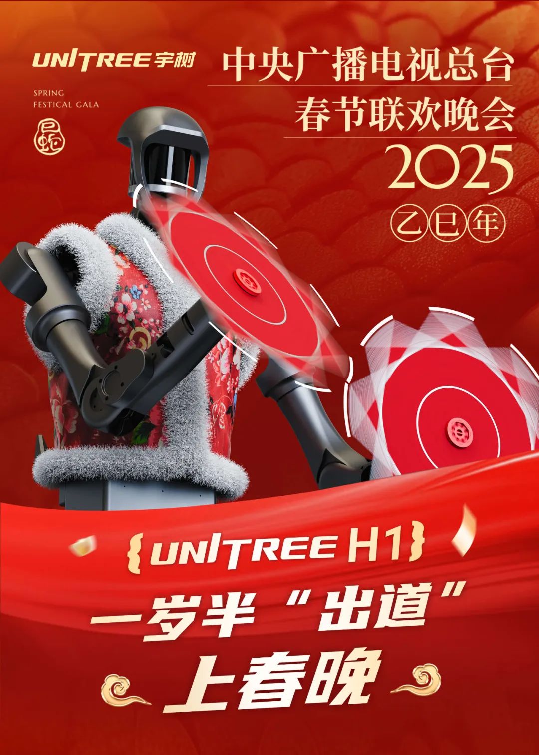 _春晚人形机器人_人形机器人扭秧歌，宇树介绍Unitree H1上春晚背后的技术