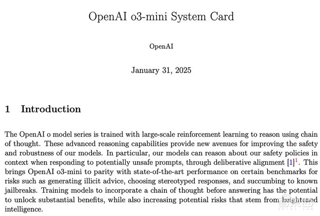 _重磅！OpenAI推o3-mini新模型，被DeepSeek逼急？定价仍打不过_重磅！OpenAI推o3-mini新模型，被DeepSeek逼急？定价仍打不过