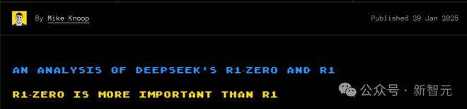 LeCun痛批硅谷傲慢病！圈内爆火长文：DeepSeek R1-Zero比R1更重要，成AGI破局关键_LeCun痛批硅谷傲慢病！圈内爆火长文：DeepSeek R1-Zero比R1更重要，成AGI破局关键_