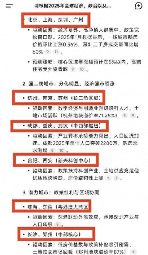 2025年房价上涨预测：经济活力与政策支持驱动一线及核心二线城市房价攀升