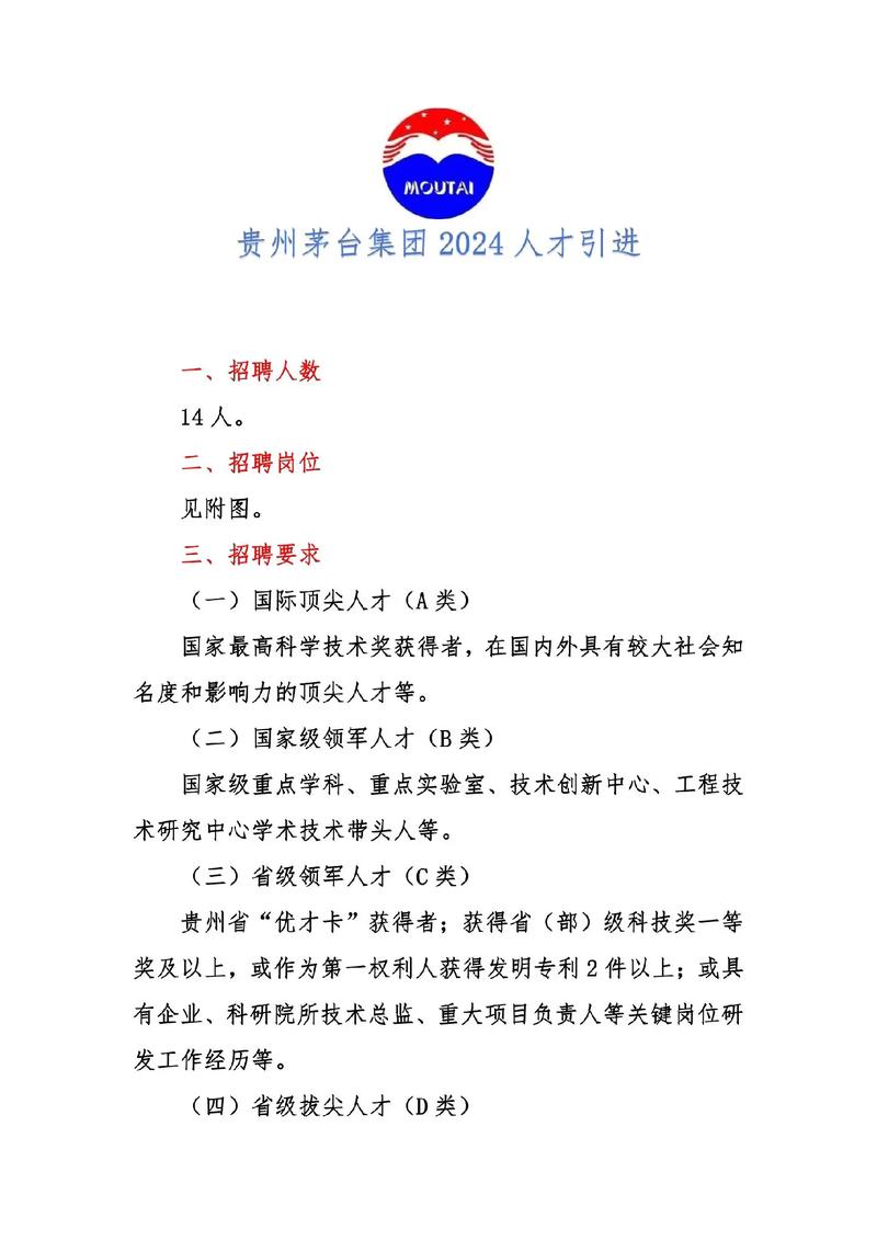 招聘信息丨茅台集团2025年高校应届毕业生人才引进
