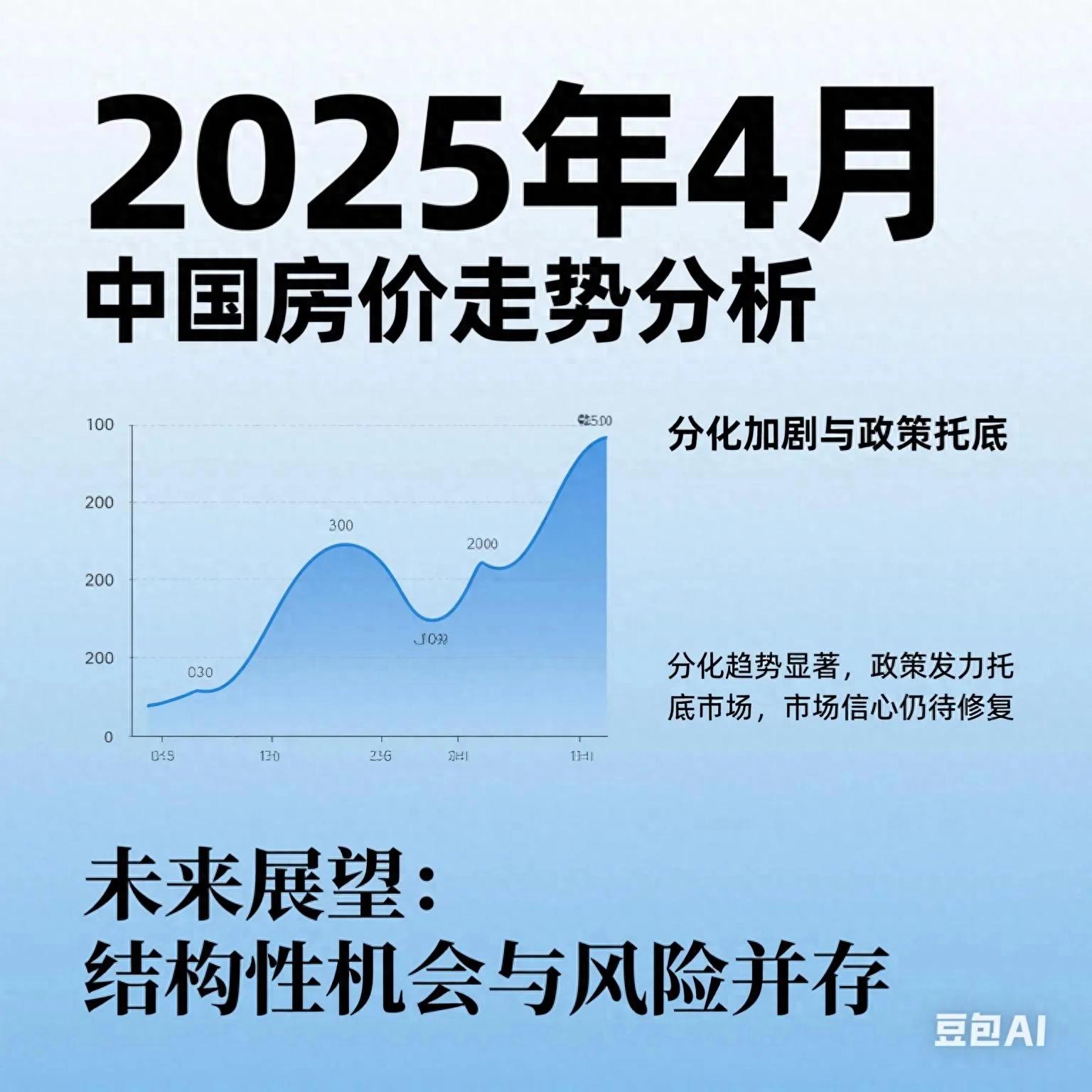 2025年4月中国房地产市场冷热交织，分化加剧政策托底