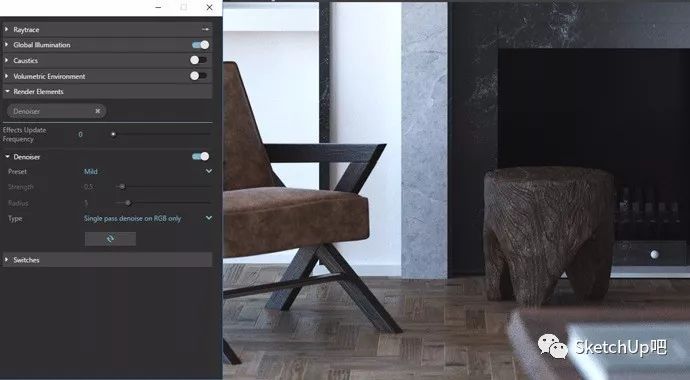 sketch up vr材质_V-Ray 3.6 SketchUp渲染器_V-Ray 3.6 GPU渲染功能