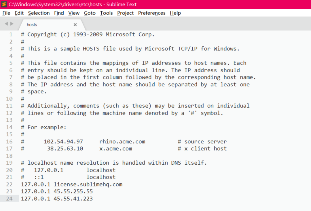 sublime text 3安卓版_Sublime Text 3 注册码获取_修改host文件解除弹窗