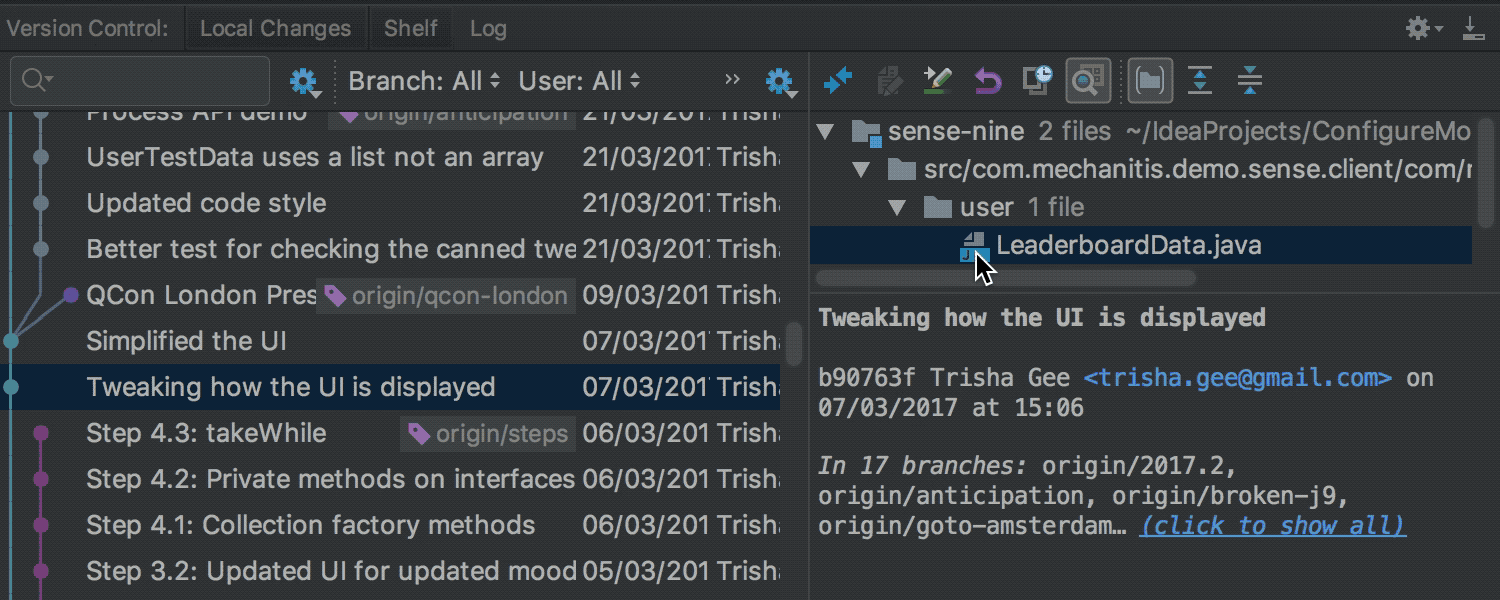 intellij idea无法删除文件_IntelliJ IDEA 2018.1 新功能_IntelliJ IDEA Stream API 自动生成