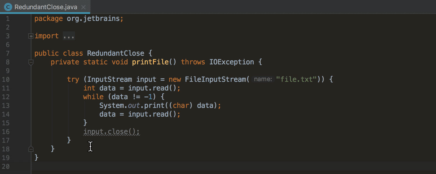 IntelliJ IDEA Stream API 自动生成_intellij idea无法删除文件_IntelliJ IDEA 2018.1 新功能