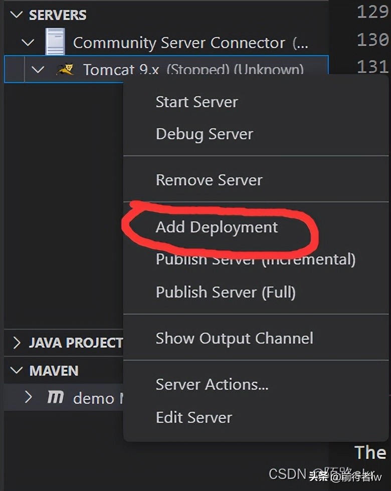 intellij idea tomcat配置_vscode java插件安装教程_Java Maven项目配置