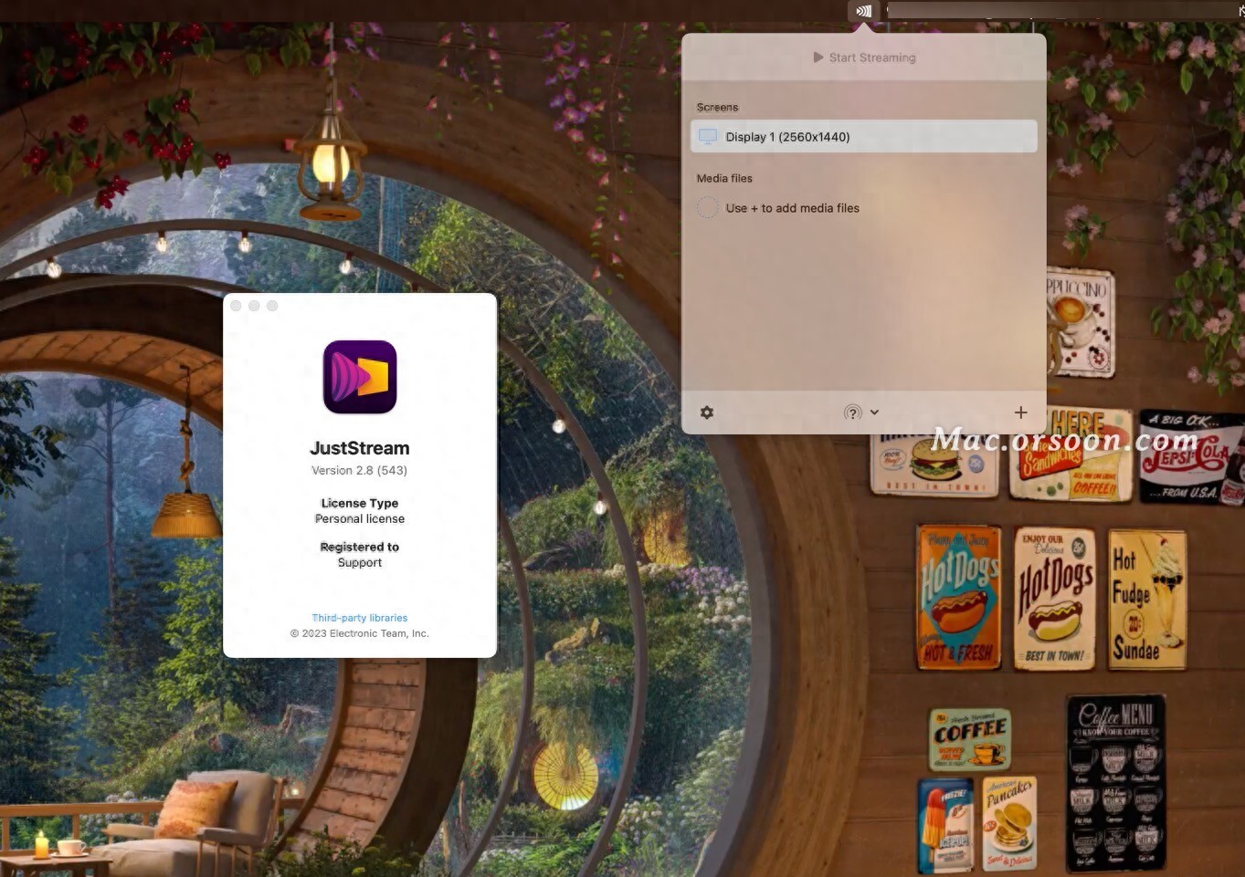 JustStream Pro Mac 镜像投屏_mestrenova for mac_Mac 无线投屏到电视