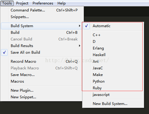 Sublime Text Java 运行配置_Sublime Text JavaScript 运行环境_sublime text 2 注册码