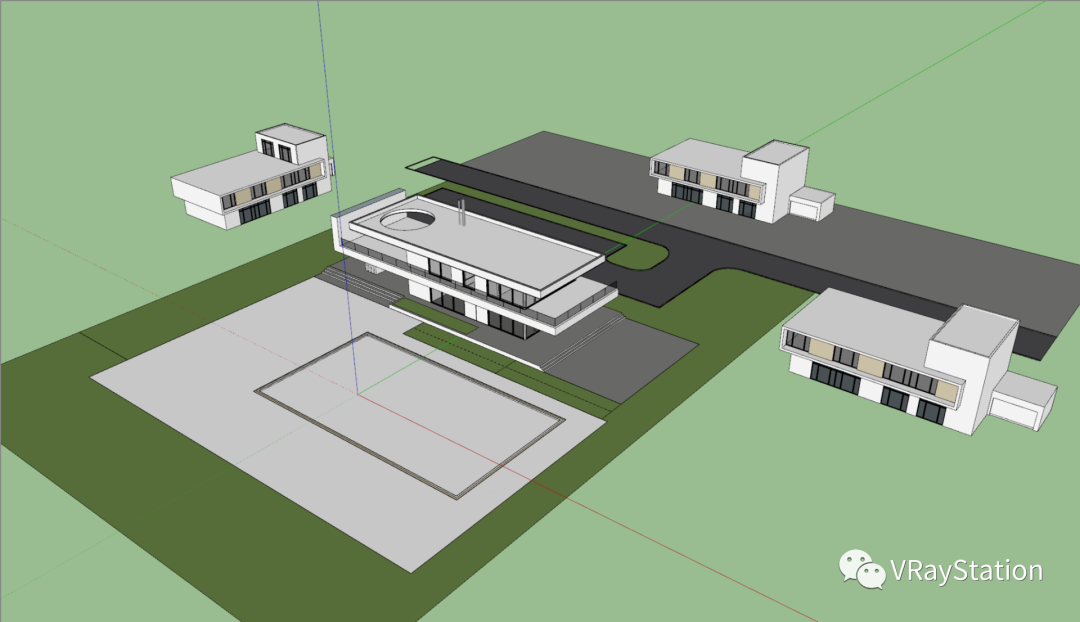 sketch up vr玻璃材质_ SketchUp VFB构图参考图层 _V-Ray for SketchUp 渲染教程 
