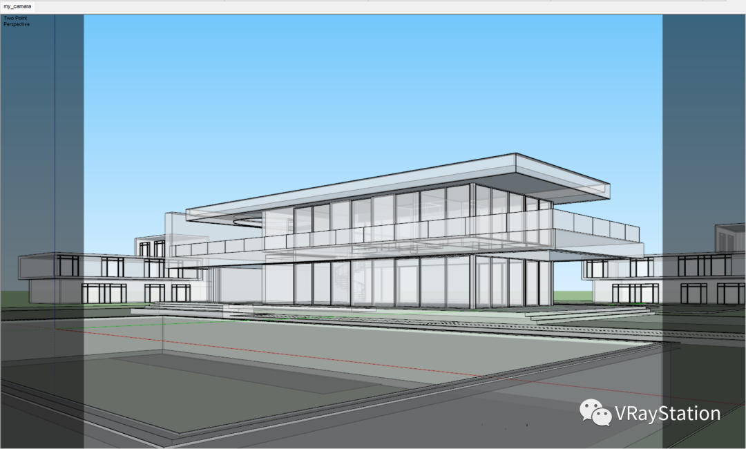 V-Ray for SketchUp 渲染教程 _ SketchUp VFB构图参考图层 _sketch up vr玻璃材质