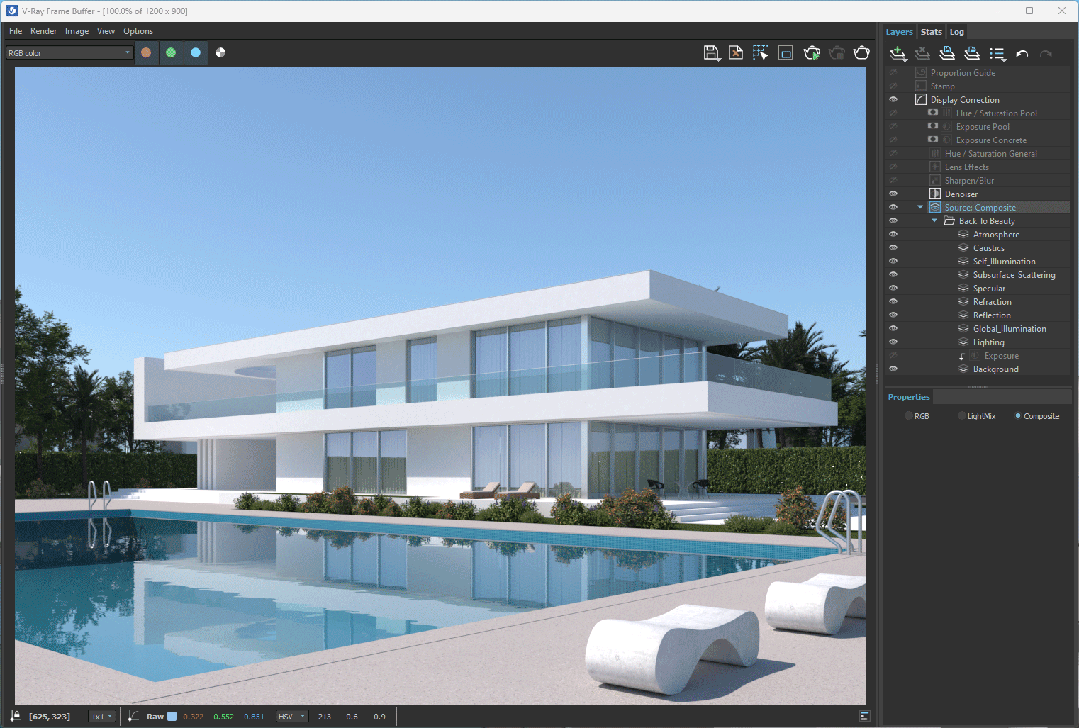 sketch up vr玻璃材质_ SketchUp VFB构图参考图层 _V-Ray for SketchUp 渲染教程 