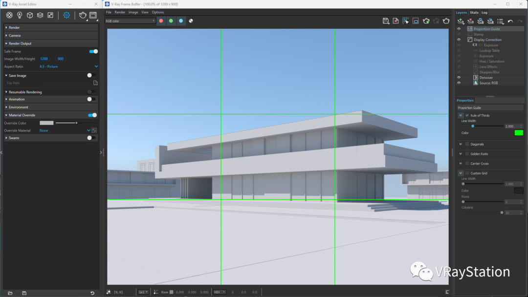 V-Ray for SketchUp 渲染教程 _sketch up vr玻璃材质_ SketchUp VFB构图参考图层 