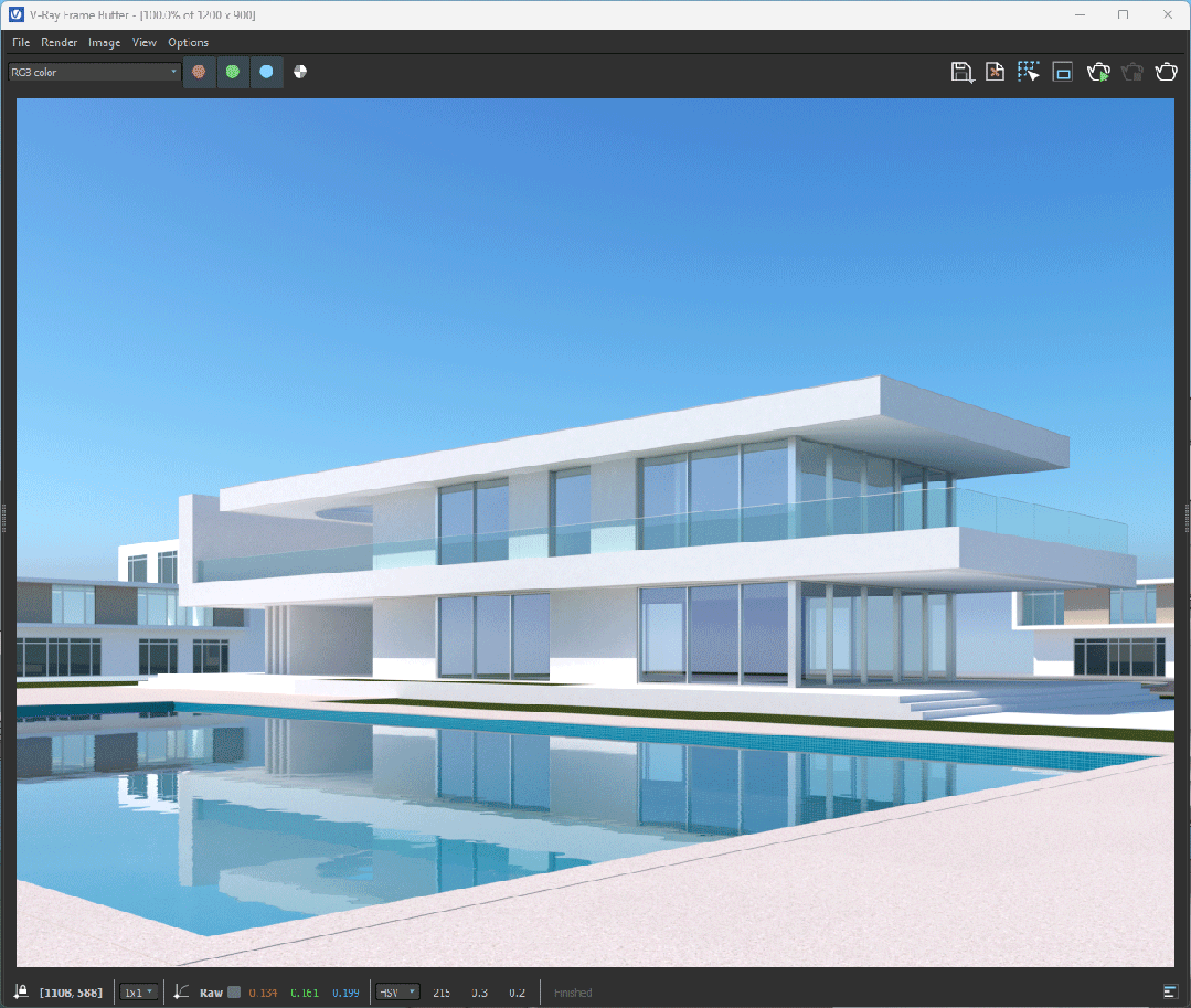 sketch up vr玻璃材质_ SketchUp VFB构图参考图层 _V-Ray for SketchUp 渲染教程 