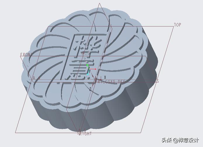 creo sketch_Creo 7.0 月饼设计教程_Creo 7.0 月饼建模步骤