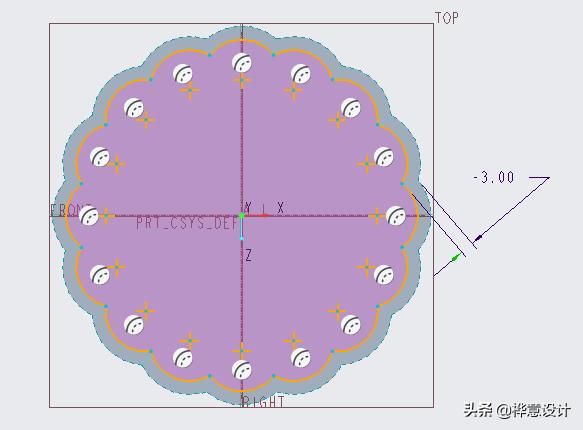 Creo 7.0 月饼建模步骤_creo sketch_Creo 7.0 月饼设计教程