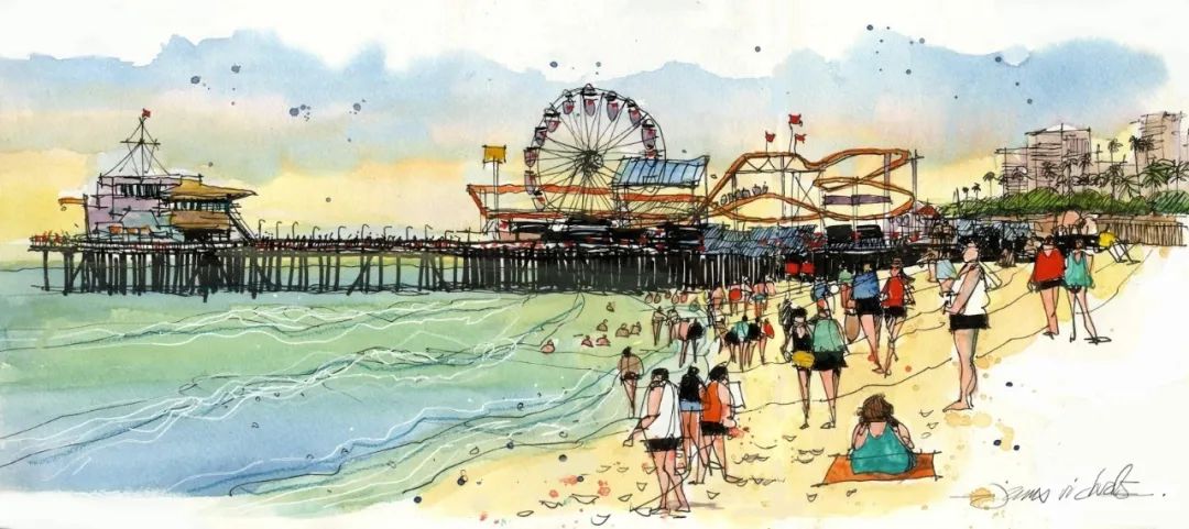 速写技巧 James Richards _travel sketch_ 速写旅行记录方法 