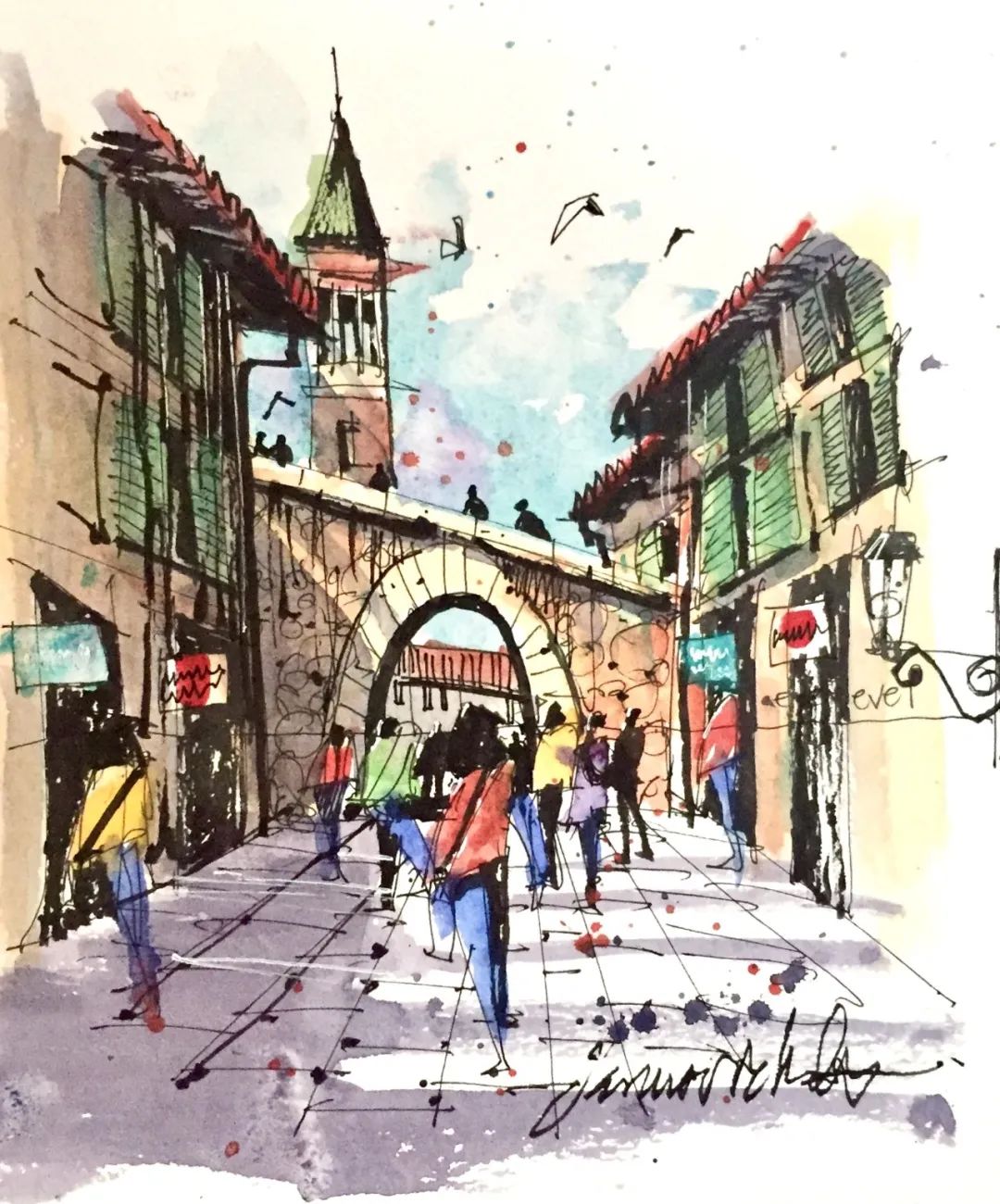 速写旅行记录方法 _travel sketch_速写技巧 James Richards 